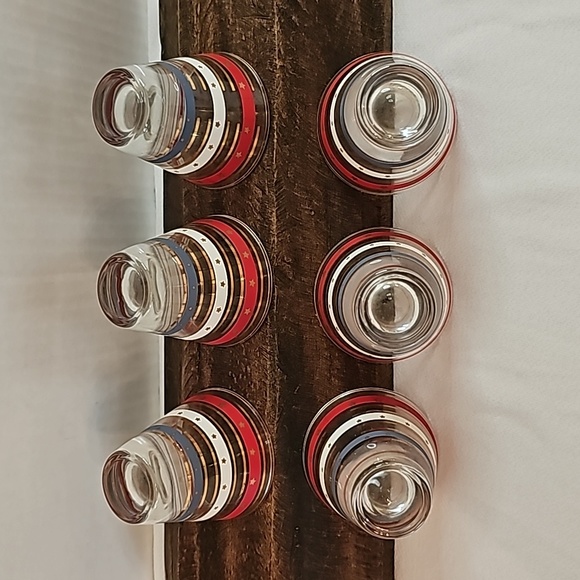 Set of 6 Stars and Stripes Shot Glasses - Picture 2 of 5